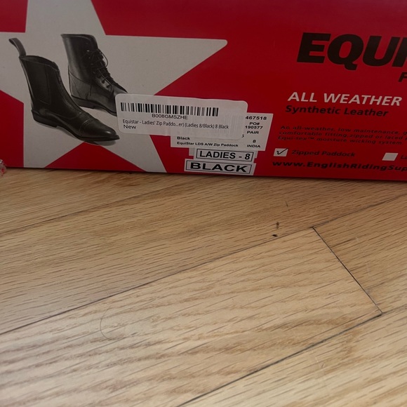 Ladies equistar paddock zip up boots in black new in box horseback - Picture 4 of 4